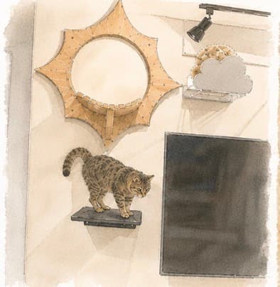 猫と暮らす家の写真